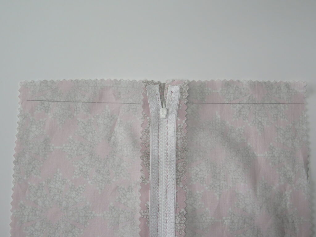 Fertig eingenähter RV Rückseite